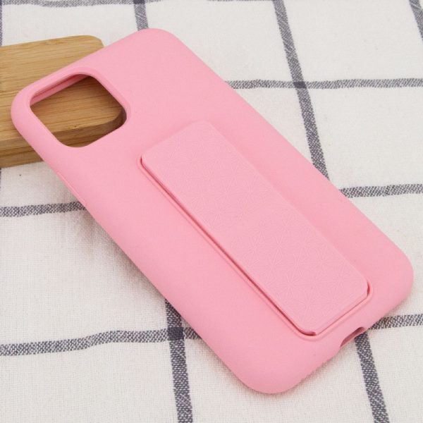 Чохол для iPhone 11 Pro Рожевий Silicone Case Hand Holder - Зображення 5