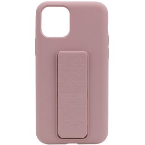 Чохол для iPhone 11 Pro Рожевий Silicone Case Hand Holder