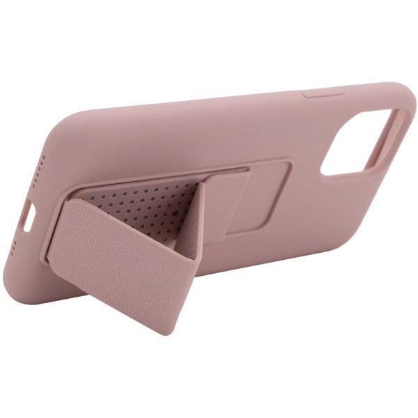 Чохол для iPhone 11 Pro Рожевий Silicone Case Hand Holder - Зображення 4