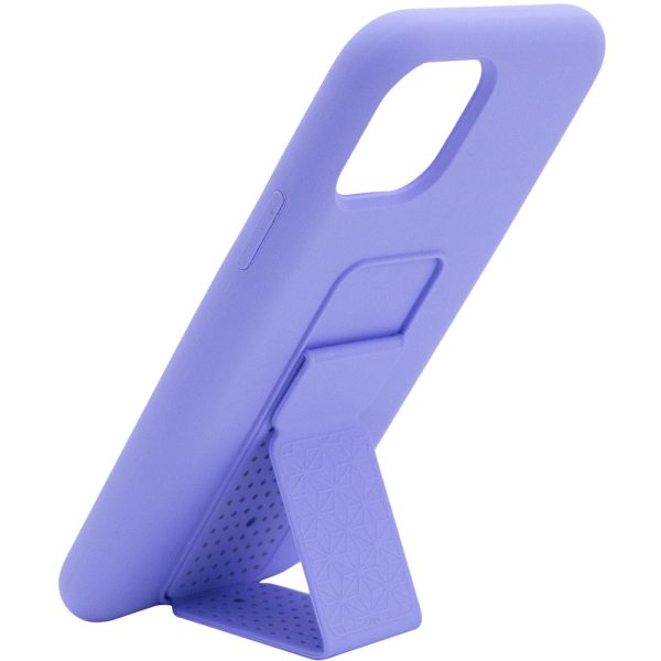 Чохол для iPhone 11 Pro Фіолетовий Silicone Case Hand Holder - Зображення 2