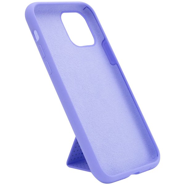 Чохол для iPhone 11 Pro Фіолетовий Silicone Case Hand Holder - Зображення 3