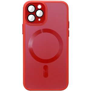 Чохол для iPhone 11 Pro Червоний TPU+Glass Sapphire Midnight with MagSafe