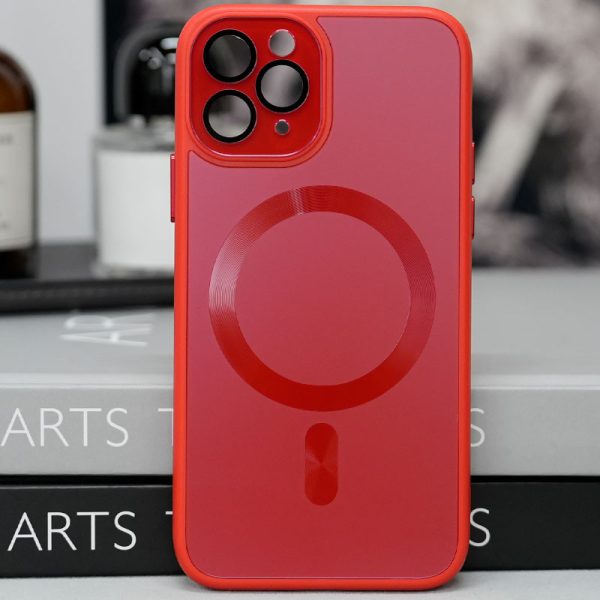 Чохол для iPhone 11 Pro Червоний TPU+Glass Sapphire Midnight with MagSafe - Зображення 2