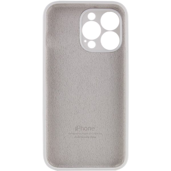 Чохол для iPhone 13 Pro Білий Silicone Case Full Camera Protective - Зображення 4