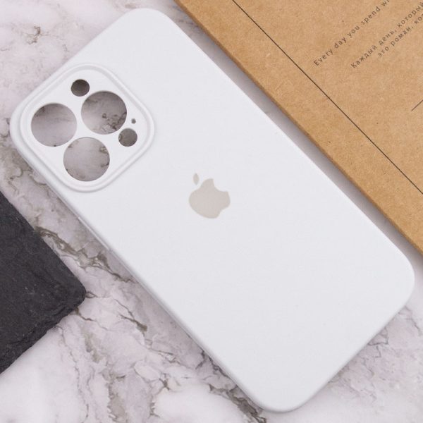 Чохол для iPhone 13 Pro Білий Silicone Case Full Camera Protective - Зображення 5