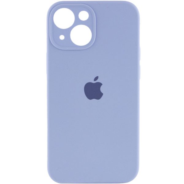 Чохол для iPhone 13 Блакитний Silicone Case Full Camera Protective