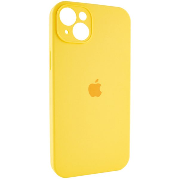 Чохол для iPhone 13 Жовтий Silicone Case Full Camera Protective - Зображення 2