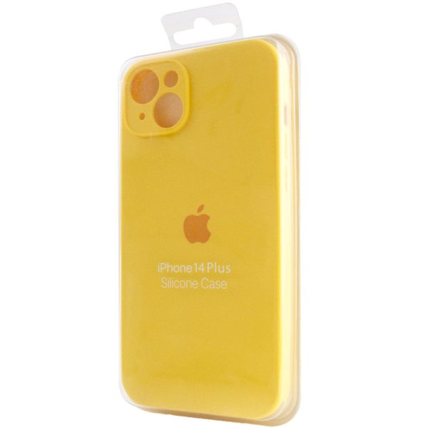 Чохол для iPhone 13 Жовтий Silicone Case Full Camera Protective - Зображення 7