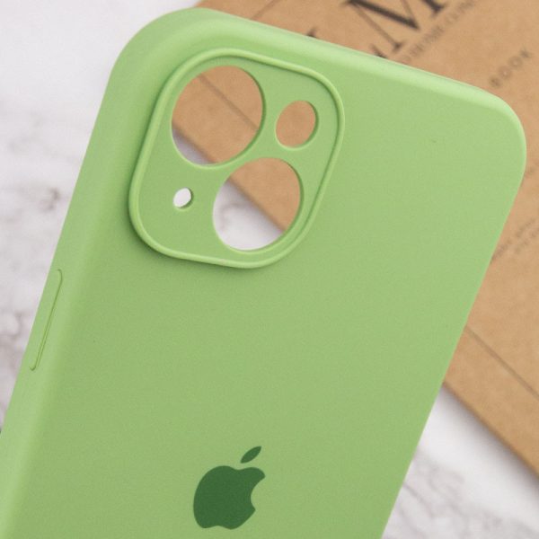 Чохол для iPhone 13 М'ятний Silicone Case Full Camera Protective - Зображення 5