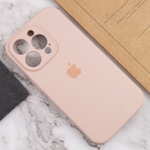 Чохол для iPhone 14 Pro Max Рожевий Silicone Case Full Camera Protective - Зображення 5