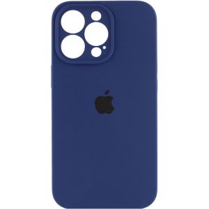 Чохол для iPhone 14 Pro Max Синій Silicone Case Full Camera Protective