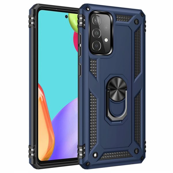 Ударостійкий чохол для Samsung Galaxy A72 4G / A72 5G Синій Serge Ring for Magnet - Зображення 2