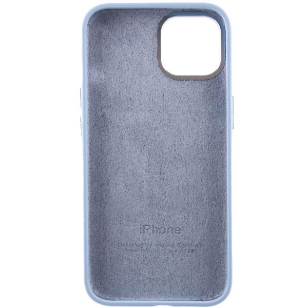 Чохол для iPhone 12 Pro Max Блакитний Silicone Case Metal Buttons - Зображення 4