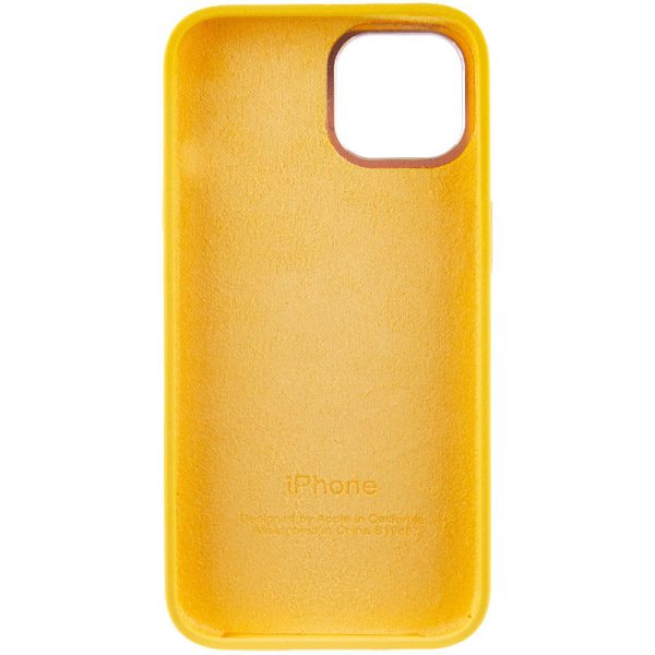 Чохол для iPhone 12 Pro Max Жовтий Silicone Case Metal Buttons - Зображення 4