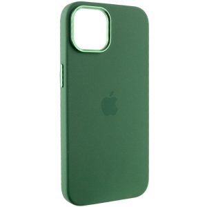 Чохол для iPhone 12 Pro Max Зелений Silicone Case Metal Buttons