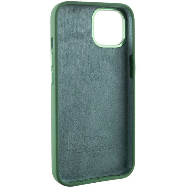 Чохол для iPhone 12 Pro Max Зелений Silicone Case Metal Buttons - Зображення 6