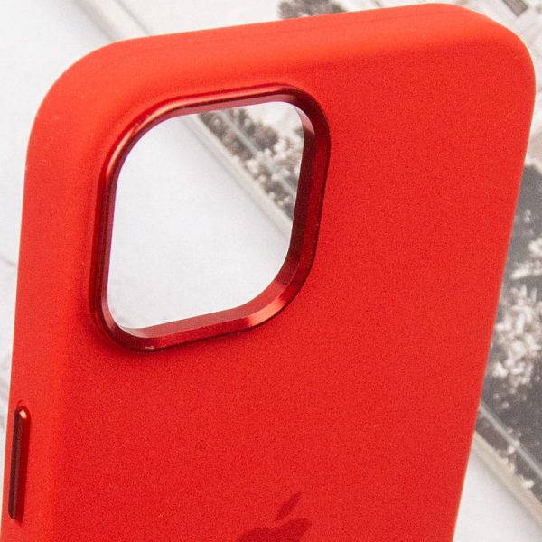 Чохол для iPhone 12 Pro Max Червоний Silicone Case Metal Buttons - Зображення 8