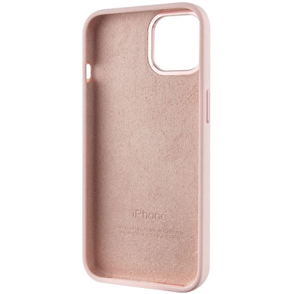 Чохол для iPhone 12 Pro Max Рожевий Silicone Case Metal Buttons - Зображення 5