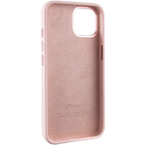 Чохол для iPhone 12 Pro Max Рожевий Silicone Case Metal Buttons - Зображення 6
