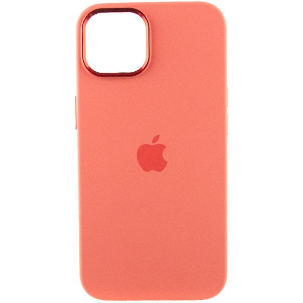 Чохол для iPhone 12 Pro Max Рожевий Silicone Case Metal Buttons - Зображення 2