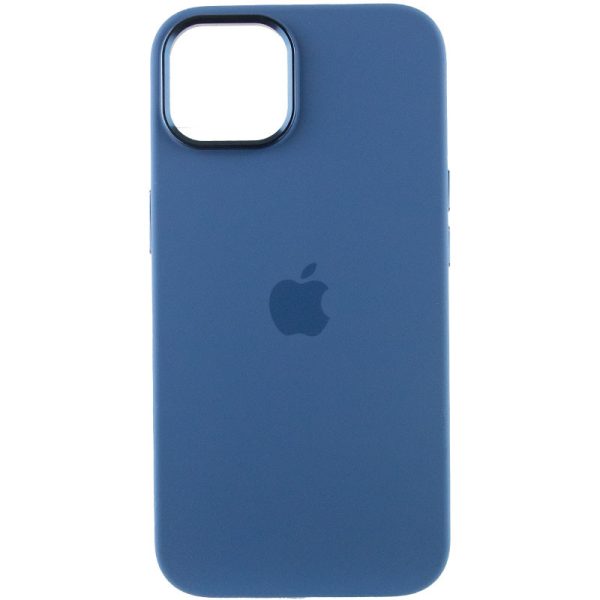 Чохол для iPhone 12 Pro Max Синій Silicone Case Metal Buttons - Зображення 2
