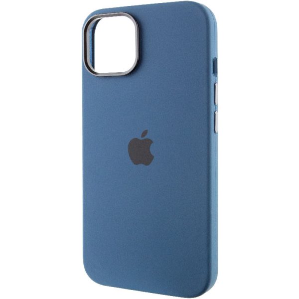 Чохол для iPhone 12 Pro Max Синій Silicone Case Metal Buttons - Зображення 3