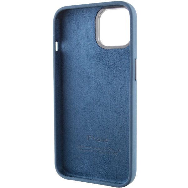 Чохол для iPhone 12 Pro Max Синій Silicone Case Metal Buttons - Зображення 6