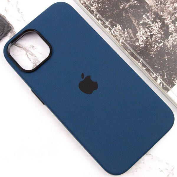 Чохол для iPhone 12 Pro Max Синій Silicone Case Metal Buttons - Зображення 7