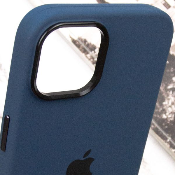 Чохол для iPhone 12 Pro Max Синій Silicone Case Metal Buttons - Зображення 8
