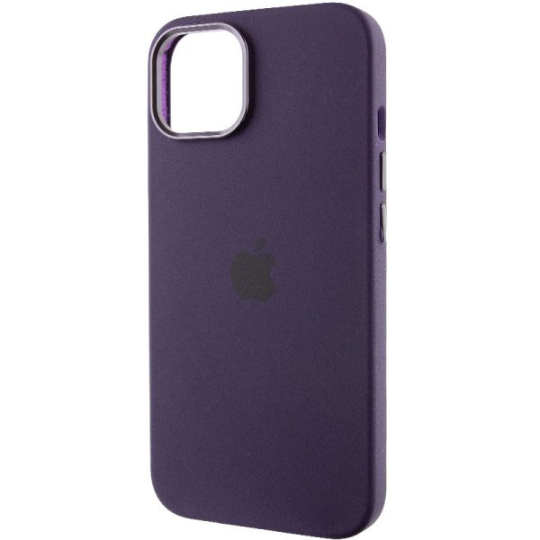 Чохол для iPhone 12 Pro Max Фіолетовий Silicone Case Metal Buttons - Зображення 3