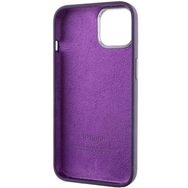 Чохол для iPhone 12 Pro Max Фіолетовий Silicone Case Metal Buttons - Зображення 5