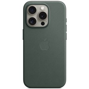 Чохол для iPhone 15 Pro Зелений FineWoven with MagSafe