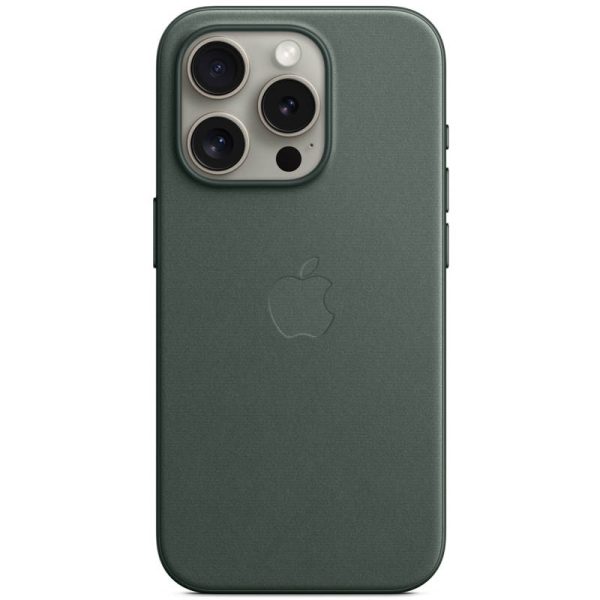 Чохол для iPhone 15 Pro Зелений FineWoven with MagSafe