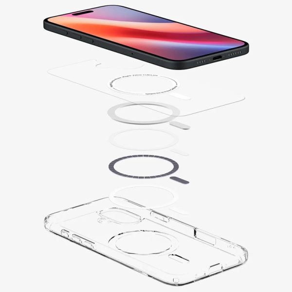 Чохол для iPhone 16 Прозорий SGP Ultra Hybrid (MagFit) - Зображення 4