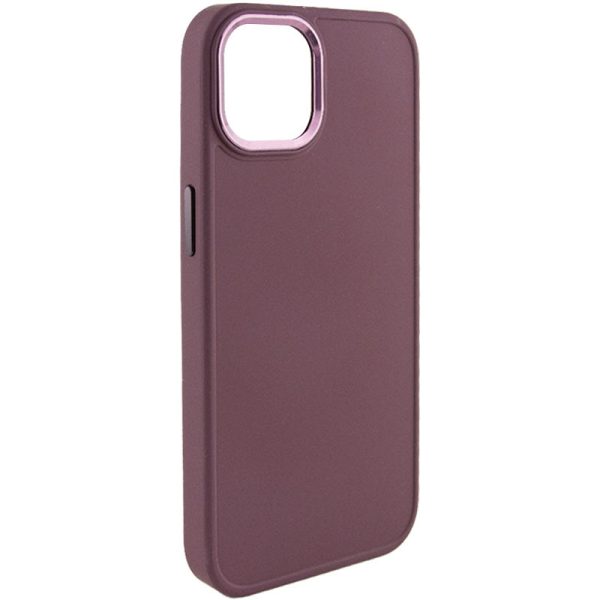 Чохол для iPhone 14 Plus Бордовий Bonbon Metal Style