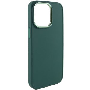 Чохол для iPhone 14 Pro Max Зелений Bonbon Metal Style