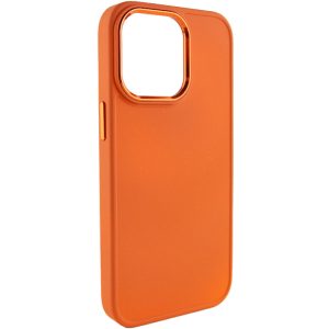 Чохол для iPhone 14 Pro Max Помаранчевий Bonbon Metal Style