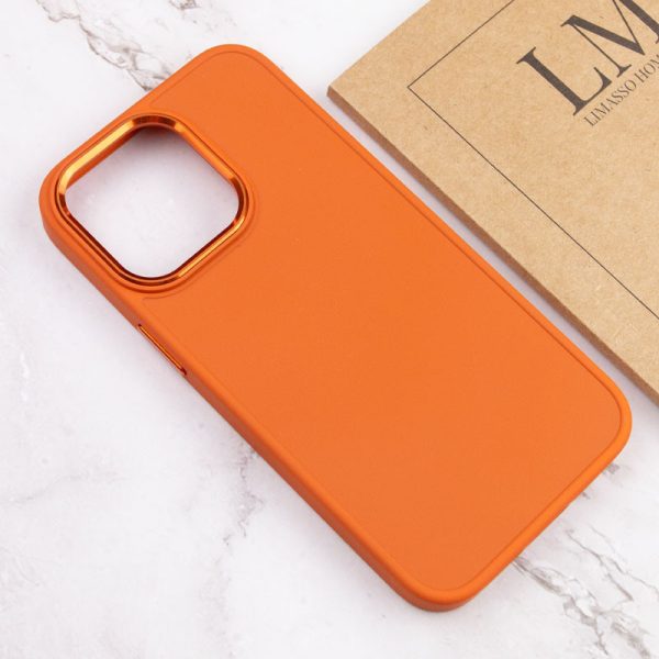 Чохол для iPhone 14 Pro Max Помаранчевий Bonbon Metal Style - Зображення 4