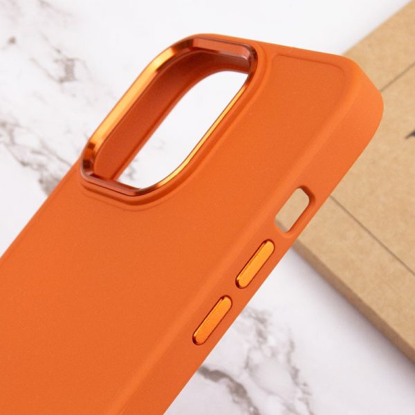 Чохол для iPhone 14 Pro Max Помаранчевий Bonbon Metal Style - Зображення 5