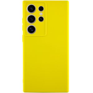 Чохол для Samsung Galaxy S24 Ultra Жовтий Silicone Cover Lakshmi Full Camera (A)