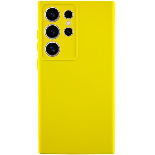 Чохол для Samsung Galaxy S24 Ultra Жовтий Silicone Cover Lakshmi Full Camera (A)
