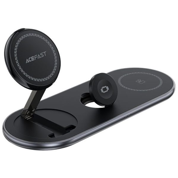 Бездротова зарядка Acefast E19 Qi2 desktop 3-in-1