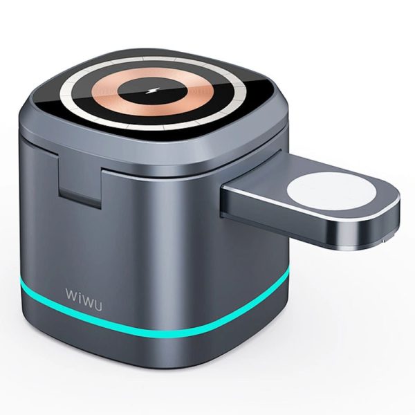 Бездротова зарядка WIWU Wi-W024 3 in 1 wireless charger - Зображення 2