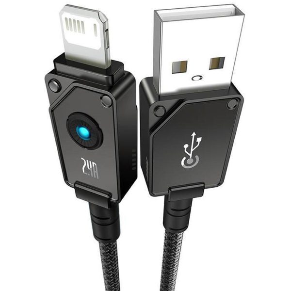 Дата кабель Baseus Unbreakable Series Fast Charging USB to Lightning 2.4A 1m (P10355802111-0) - Зображення 4