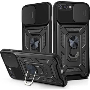 Ударостійкий чохол для Apple iPhone 7 plus / 8 plus Чорний Camshield Serge Ring