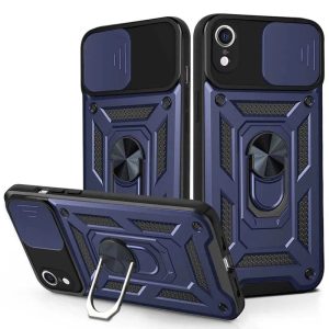 Ударостійкий чохол для Apple iPhone XR Синій Camshield Serge Ring