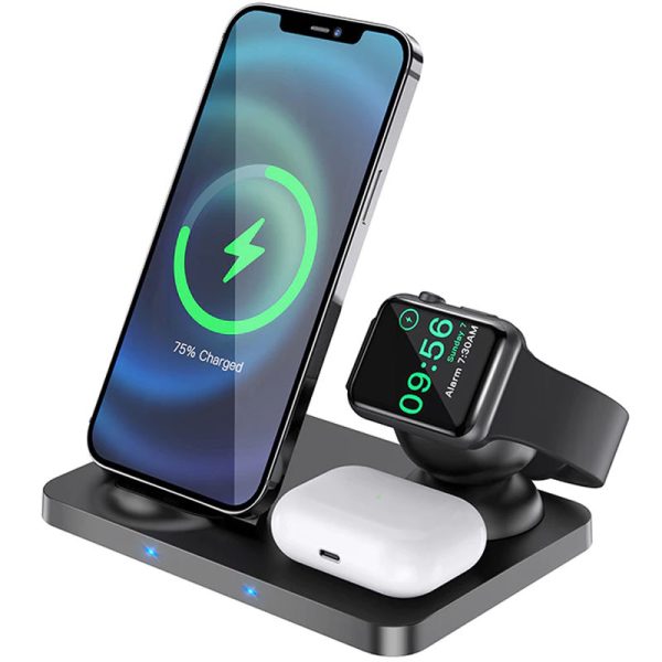 Бездротова зарядка HOCO CW33 Ultra Charge 3in1 - Зображення 2