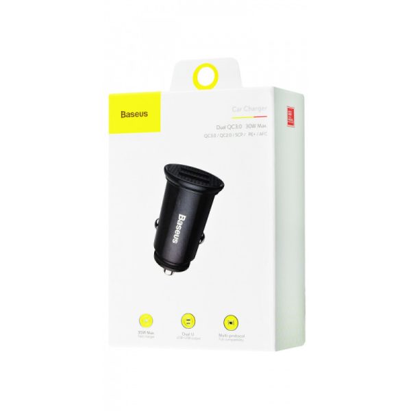 АЗП Baseus Circular Plastic QC 3.0 30W 2USB (CCALL-YD) - Зображення 2