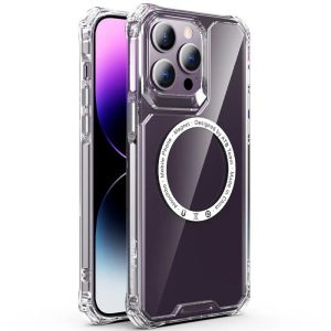Чохол для iPhone 15 Pro Max Прозорий TPU Gorilla with MagSafe