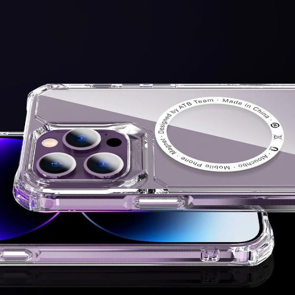 Чохол для iPhone 15 Pro Max Прозорий TPU Gorilla with MagSafe - Зображення 3